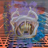 Porcelain Deer and Shanghai Cathay Cinema by Cui Jie contemporary artwork painting