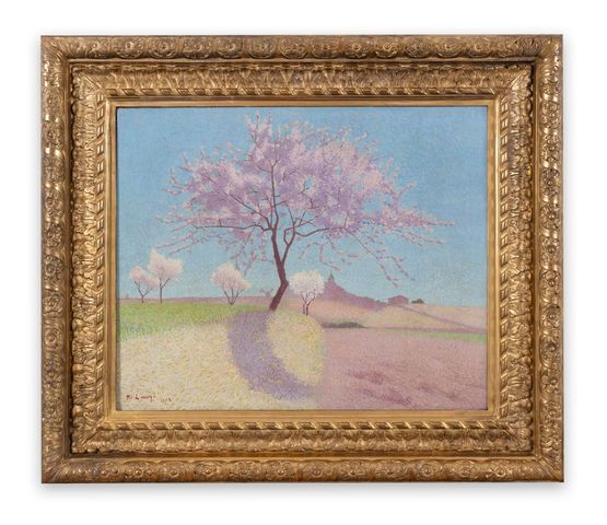 Les amandiers de la Gardie by Achille Lauge contemporary artwork Painting