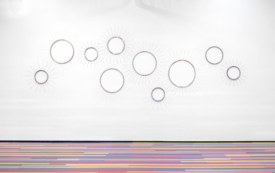 Here Comes The Sun by Jim Lambie contemporary artwork Mixed Media