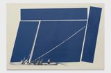Metaesquemas Canoeiros 1 - Blue sailing Helio Oiticica by Jonathas De Andrade contemporary artwork print