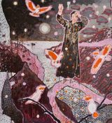 Night Feeding I by Stephen Pleban contemporary artwork painting