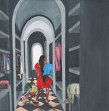 little solitude by Cinthia Sifa Mulanga contemporary artwork painting works on paper