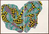 Movement Black  Yellow Squares by Sydney Albertini contemporary artwork painting