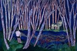 If trees could talk by Tess Dumon contemporary artwork painting