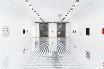 Contemporary art exhibition Jim Lambie Cool Breeze at Roslyn Oxley9 Gallery Sydney Australia