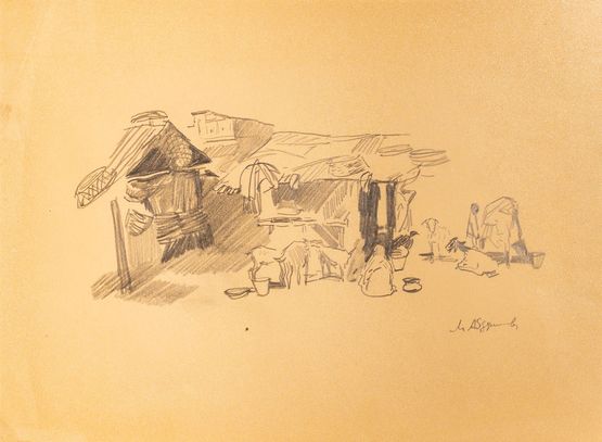 India by Mikayil Abdullayev contemporary artwork Drawing