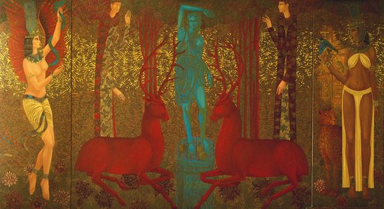 Arcadian Dawn by Timur DVatz contemporary artwork Painting
