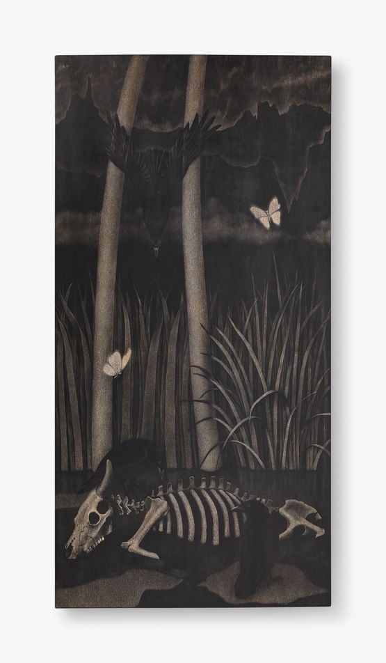 Descent of the Black Spirit by Shumu contemporary artwork Print