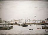 The Harbour by L. S. Lowry contemporary artwork print