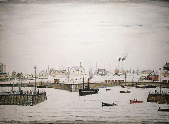 The Harbour by L. S. Lowry contemporary artwork Print