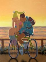 Its Still 9 Oclock by Imon Boy contemporary artwork mixed media painting