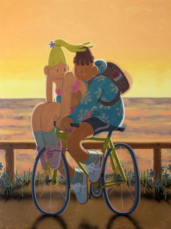Its Still 9 Oclock by Imon Boy contemporary artwork Painting