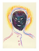 Face and Mask 50 by Carlos Amorales contemporary artwork drawing works on paper