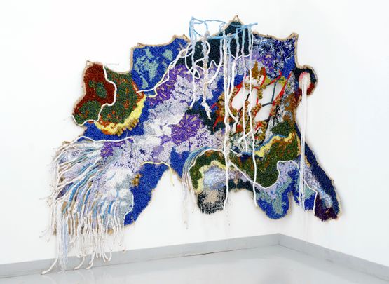 Flow Like Water by Fiker Solomon contemporary artwork Textile