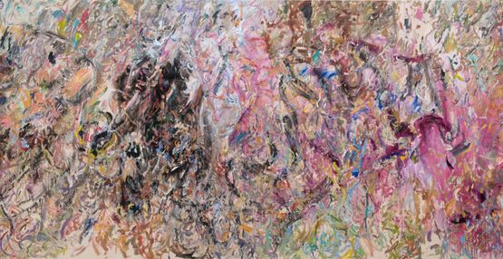 Bye Corinthian by Larry Poons contemporary artwork Painting