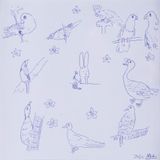 I want to eat gurkens with I am tired. by Atsushi Kaga contemporary artwork drawing painting works on paper