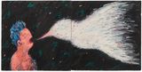 Storyteller Diptych by Tony Wong contemporary artwork works on paper