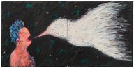 Storyteller Diptych by Tony Wong contemporary artwork Works on Paper