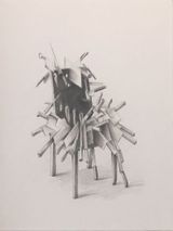 Unarmed Chair V by Justin Loke contemporary artwork works on paper