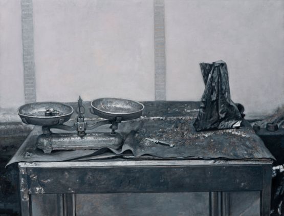 Peso de almas weight of souls by Rafael Cidoncha contemporary artwork Painting