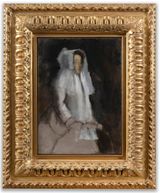 Femme a la coiffe blanche by Edgar Degas contemporary artwork painting