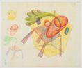 Study for Body and Soul by Elizabeth Murray contemporary artwork Drawing