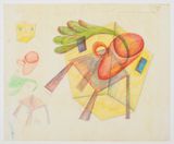 Study for Body and Soul by Elizabeth Murray contemporary artwork drawing