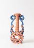 Suspiciously Beautiful Peach Perforated Urn by Ebony Russell contemporary artwork Sculpture