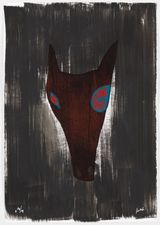 NIGHT VISION by Jimmie Durham contemporary artwork painting print works on paper