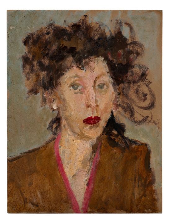 Mme Eileen lAnglaise Mrs. Eileen the English Woman by Irene Zurkinden contemporary artwork Painting