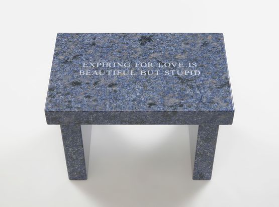 Selection from Truisms Expiring for love... by Jenny Holzer contemporary artwork Sculpture