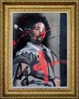 Portrait Of Diego Rodriguez - After Velazquez by Frans Smit contemporary artwork painting works on paper