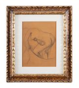 Femme au tub by Edgar Degas contemporary artwork drawing works on paper