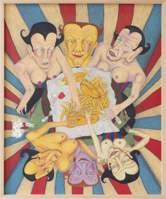 Quadruplets by Priscilla Rose Howe contemporary artwork Works on Paper
