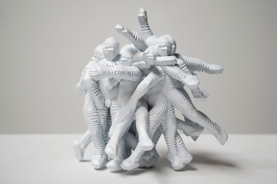 Some hours are lightening fast by Miao Xiaochun contemporary artwork Sculpture