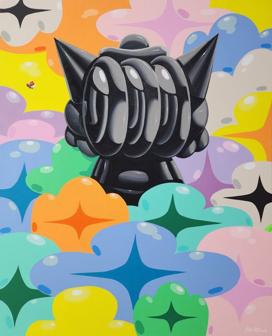 Underneath Black by Parinya Sirisinsuk Benzilla contemporary artwork Painting