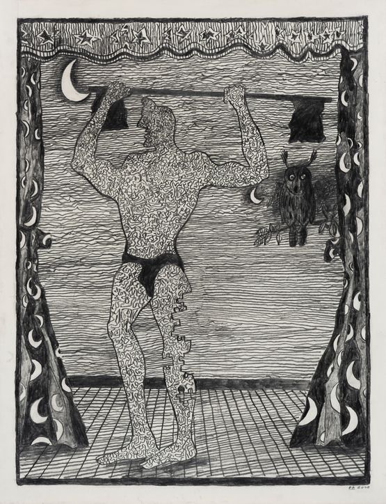 Secretly at Night by Derek Boshier contemporary artwork Works on Paper