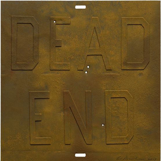 Rusty SignsDead End 3 by Ed Ruscha contemporary artwork Painting