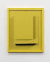 Cascading Yellow by Shaun Waugh contemporary artwork painting print