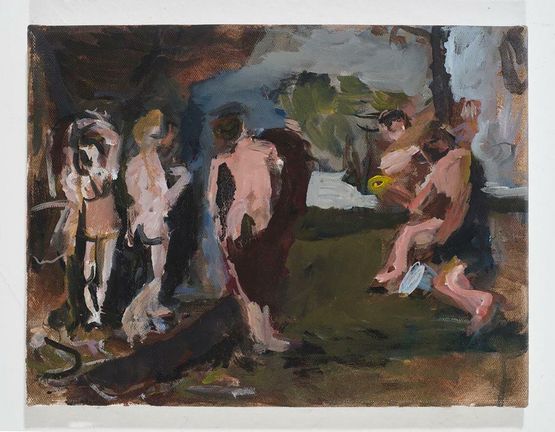 Judgment of Paris after Rubens by Janice Nowinski contemporary artwork Painting
