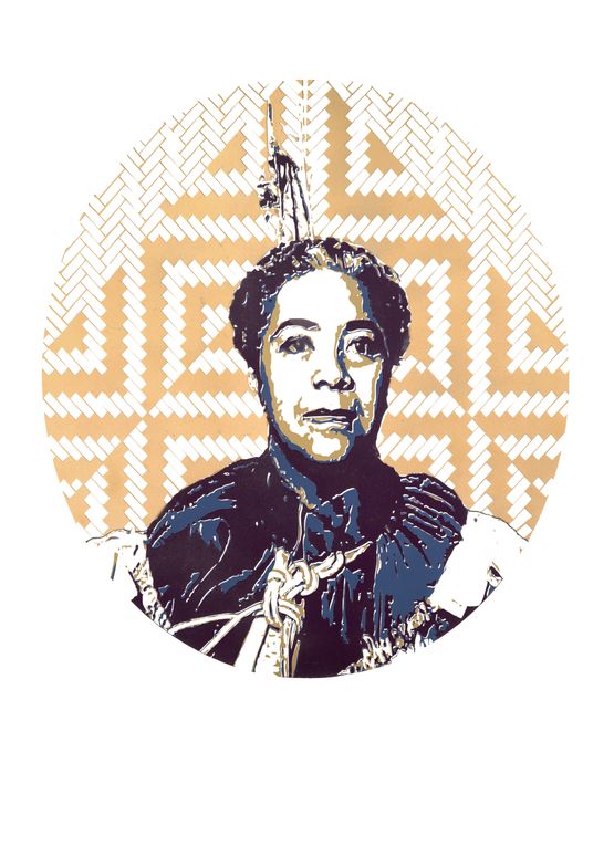 Queen Salote by Tanya Edwards contemporary artwork Print