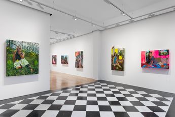 Contemporary art exhibition Gisela McDaniel Manhaga Fuuna at Pilar Corrias Savile Row United Kingdom