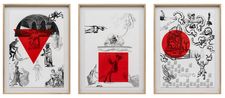 Studies for Faustian Bargain by Iz Oztat contemporary artwork Print