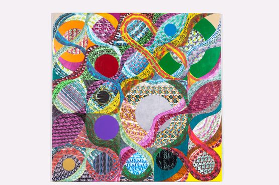 Particulas de Amor by Luiz Zerbini contemporary artwork Painting