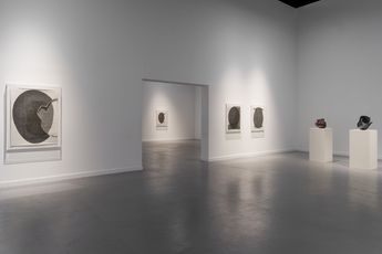Contemporary art exhibition Ali Kaaf The Fires Edge at Ayyam Gallery Dubai United Arab Emirates