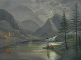 My Friend Xu Wenqiang in Fairy Bridge by Liu Chuanhong contemporary artwork painting