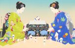 Sumo Play by Tenmyouya Hisashi contemporary artwork Works on Paper