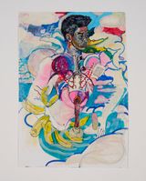 Banana skirt by Ataru Sato contemporary artwork drawing painting works on paper