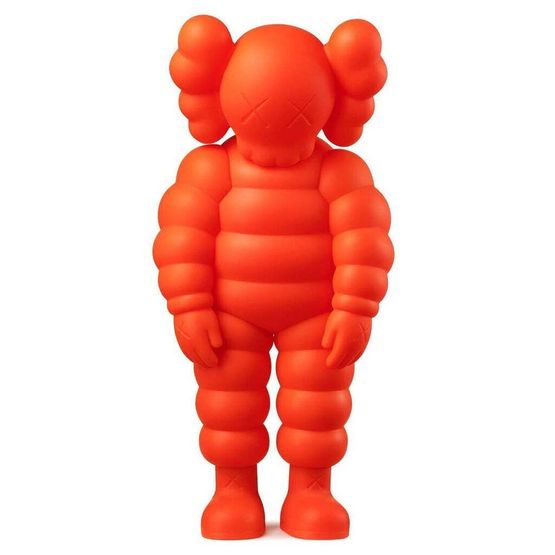 What Party orange by KAWS contemporary artwork Painting