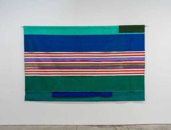 Large Stripe by Don Driver contemporary artwork Textile